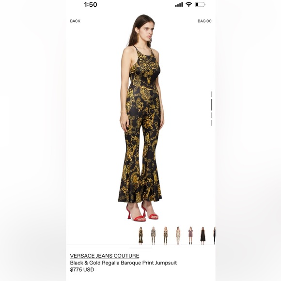 Versace ⚜️Baroque Jumpsuit - Picture 3 of 11